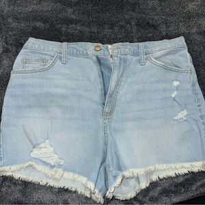 Universal Thread Light Blue Distressed Jean Shorts